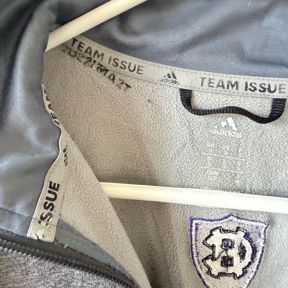 Adidas Gray Fleece with Embroidered Crest - Picture 3 of 4